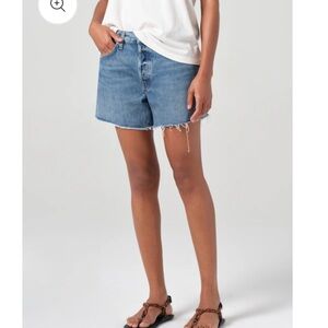 Agolde Parker long Light Blue Jean Shorts nwot